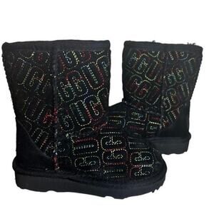 UGG Classic II Graphic Stitch Logo Winter Boots Size 8